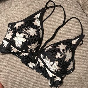 Pink lightly lined bralette